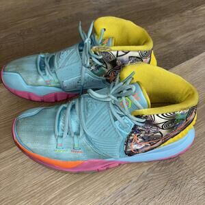 Nike Kyrie 6 Pre-Heat “Miami” CN9839-404 Size 9.5 Men’s High Top Sneaker Blue